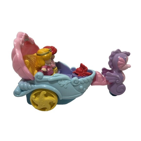 Fisher Price Little People Disney Little Mermaid Ariel's Musical Coach Carriage - Picture 3 of 9